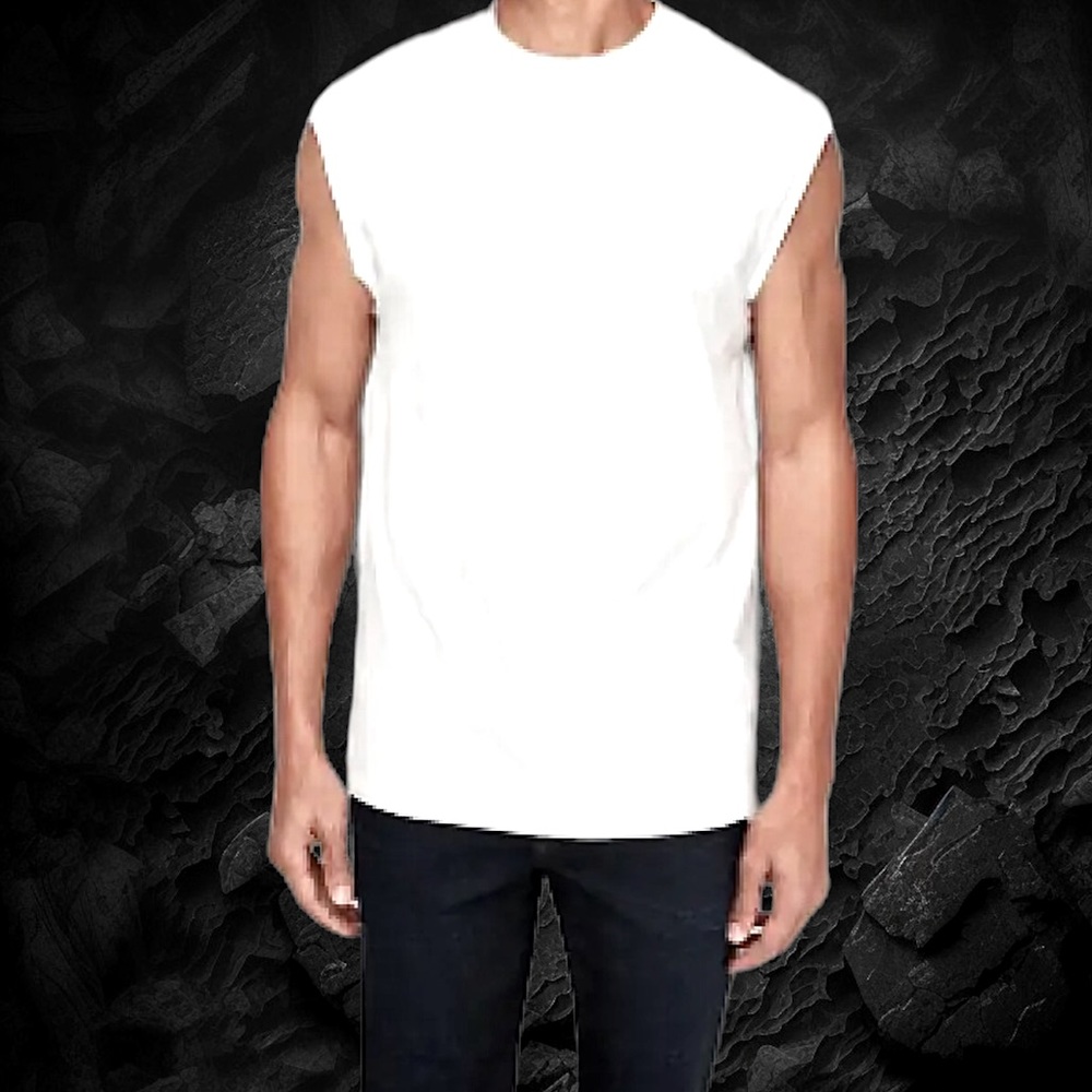 Hanes x Karla The Sleeveless White 100% cotton shirt made by x Karla
